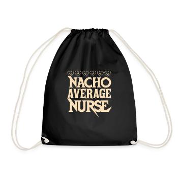 Nacho Durchschnittliche Krankenschwester - Turnbeutel - Schwarz - Vorne