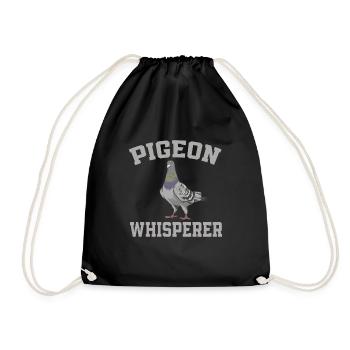 Pigeon Chuchoteur - Sac de sport léger - noir - Devant