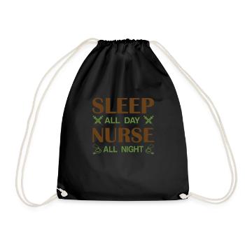 NURSE Nurse - Drawstring Bag - black - Front