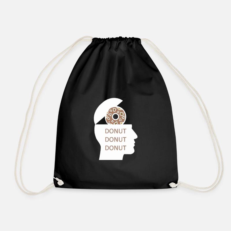 Donut Donut Donut Drôle De Design - Sac de sport léger - noir