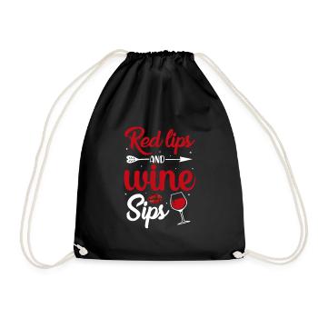 Siddikur Wine - Drawstring Bag - black - Front