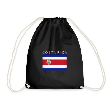 Costa Rica Flag Latin America San José - Drawstring Bag - black - Front