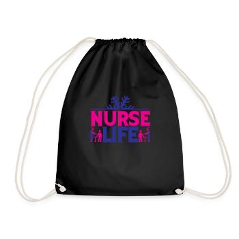 NURSE Nurse - Drawstring Bag - black - Front