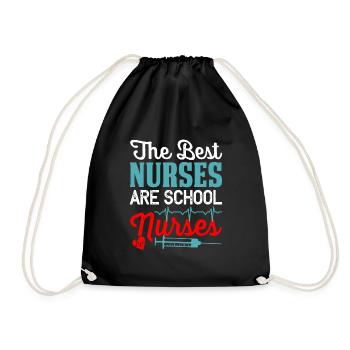 Best Nurses School Nurses - Drawstring Bag - black - Front