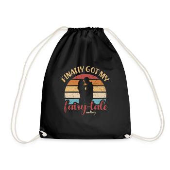 Enfin mon conte de fées-fin-vintage-design - Sac de sport léger - noir - Devant