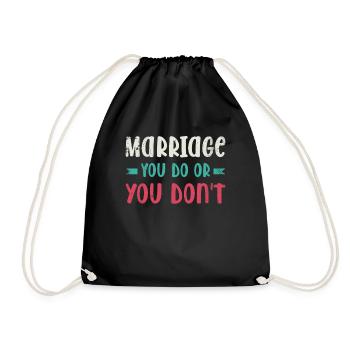 Mariage pour lequel vous faites ou vous ne faites pas de mariage - Sac de sport léger - noir - Devant