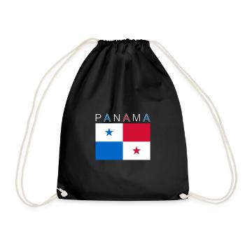 Drapeau du Panama - Sac de sport léger - noir - Devant