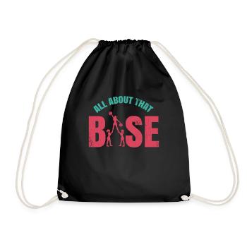 All about this basic design for cheerleaders - Drawstring Bag - black - Front