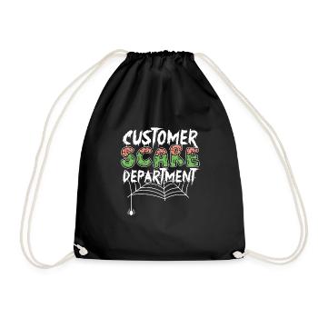 Customer Service of the Customer Service Department - Drawstring Bag - black - Front