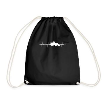 Chargeuse sur pneus Heartbeat - Sac de sport léger - noir - Devant