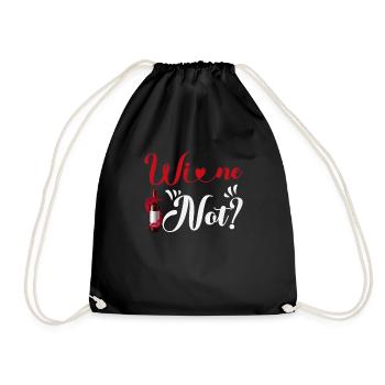 Wein nicht - Turnbeutel - Schwarz - Vorne