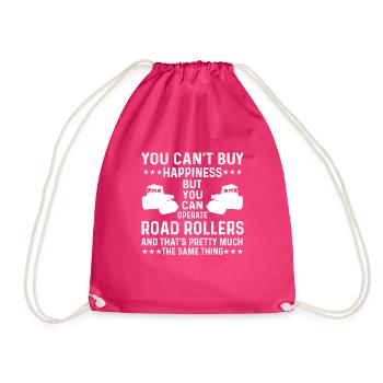 Walze Fahrer Geschenk - Turnbeutel - Fuchsia - Vorne