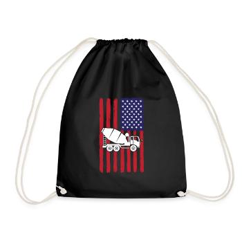Conception de malaxeurs de camions américains - Sac de sport léger - noir - Devant