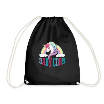 Einhorn UNICORN Bébé - Sac de sport léger - noir - Devant