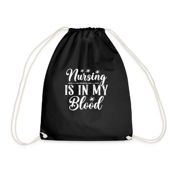 L’allaitement est dans mon sang - Sac de sport léger - noir - Devant
