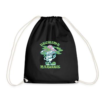 Decrime Nature Champignon Magique Coloré Trippy - Sac de sport léger - noir - Devant