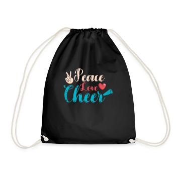 Peace Love Applause Design for - Drawstring Bag - black - Front