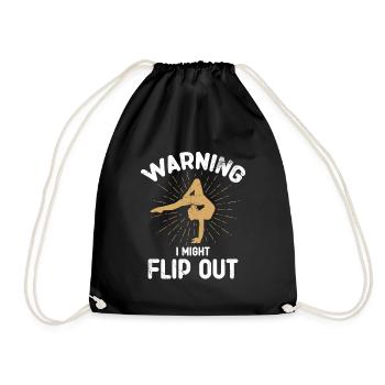Warning: I could use the design for cheerleaders - Drawstring Bag - black - Front