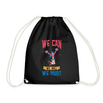 Nous pouvons, nous allons, nous devons - Sac de sport léger - noir - Devant