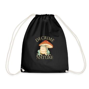 Decrime Nature Champignon Magique Coloré Grenouille - Sac de sport léger - noir - Devant