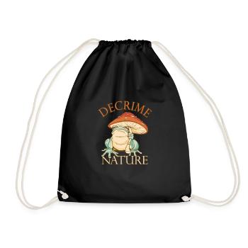 Decrime Nature Champignon Magique Coloré Grenouille - Sac de sport léger - noir - Devant