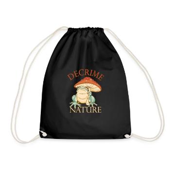 Decrime Nature Champignon Magique Coloré Grenouille - Sac de sport léger - noir - Devant