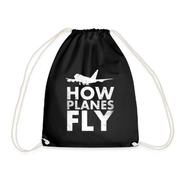 Comment les avions volent Design pour les pilotes - Sac de sport léger - noir - Devant