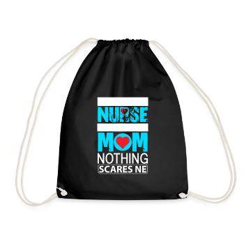 Maman infirmière - Sac de sport léger - noir - Devant