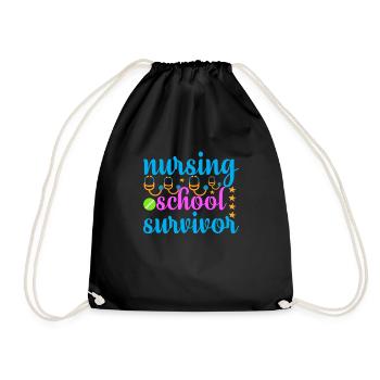 Nurse Hospital Need - Drawstring Bag - black - Front