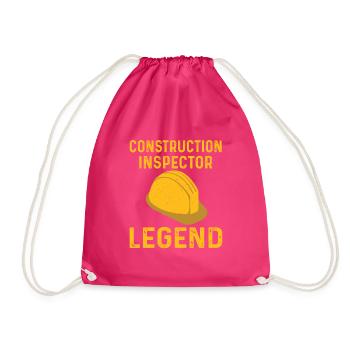 Légende de l’inspecteur en bâtiment - Sac de sport léger - fuchsia - Devant