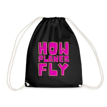 Comment les avions volent Design pour les pilotes - Sac de sport léger - noir - Devant