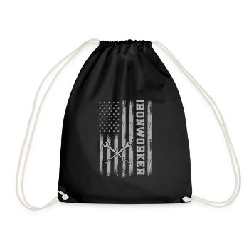 American Metallurgical Design - Drawstring Bag - black - Front
