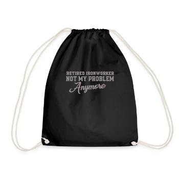 Métallurgistes à la retraite - Sac de sport léger - noir - Devant