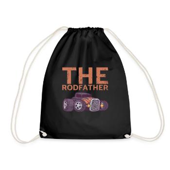Le design Rodfather pour les fans de voitures classiques - Sac de sport léger - noir - Devant