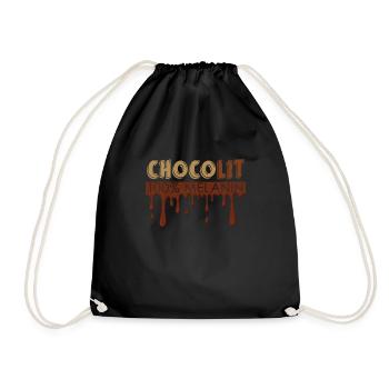 Blackity Black History African American - Drawstring Bag - black - Front