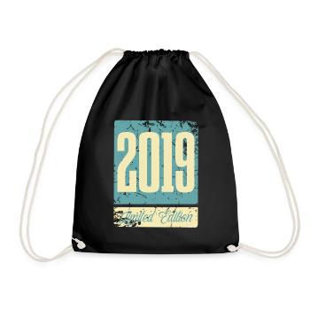 2019 Anniversaire de naissance Année de naissance - Sac de sport léger - noir - Devant