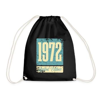 1972 Anniversaire de naissance Année de naissance - Sac de sport léger - noir - Devant
