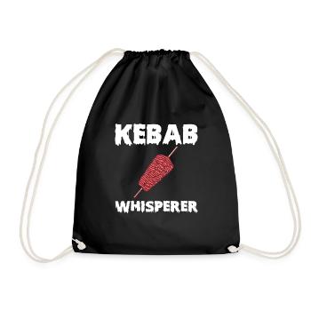 Kebab Whisperer - Drawstring Bag - black - Front