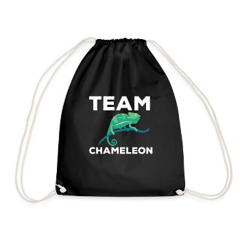 Team Chameleon - Drawstring Bag - black - Front