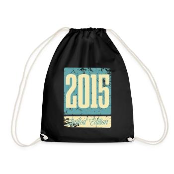 2015 Anniversaire de naissance Année de naissance - Sac de sport léger - noir - Devant