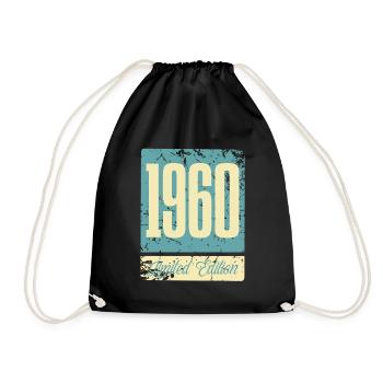 1960 Anniversaire de naissance Année de naissance - Sac de sport léger - noir - Devant