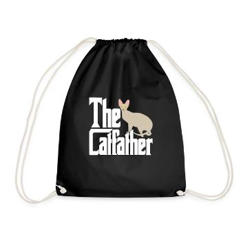 Cat Dad The Catfather Crazy Cat Father Kitty Daddy - Sac de sport léger - noir - Devant