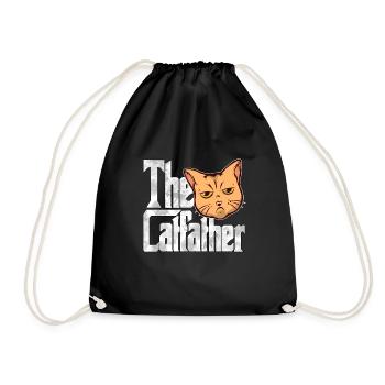 Cat Dad The Catfather Crazy Cat Father Kitty Daddy - Sac de sport léger - noir - Devant