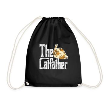Cat Dad The Catfather Crazy Cat Father Kitty Daddy - Sac de sport léger - noir - Devant