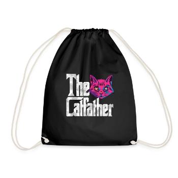 Cat Dad The Catfather Crazy Cat Father Kitty Daddy - Sac de sport léger - noir - Devant