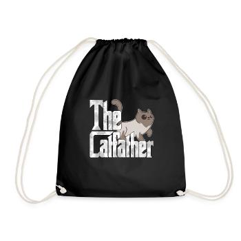 Cat Dad The Catfather Crazy Cat Father Kitty Daddy - Sac de sport léger - noir - Devant