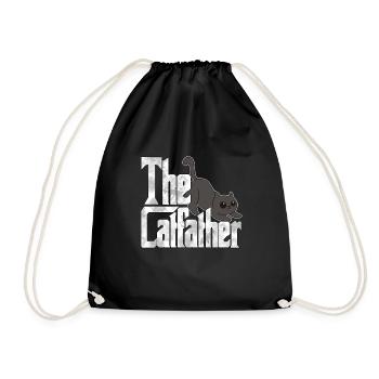 Cat Dad The Catfather Crazy Cat Father Kitty Daddy - Sac de sport léger - noir - Devant