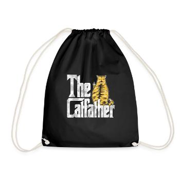 Cat Dad The Catfather Crazy Cat Father Kitty Daddy - Sac de sport léger - noir - Devant