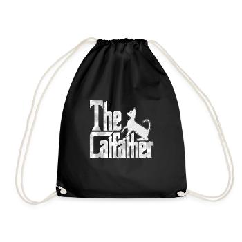Cat Dad The Catfather Crazy Cat Father Kitty Daddy - Sac de sport léger - noir - Devant