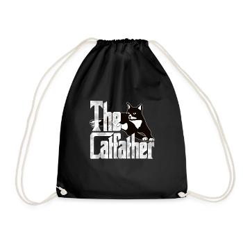 Cat Dad The Catfather Crazy Cat Father Kitty Daddy - Sac de sport léger - noir - Devant